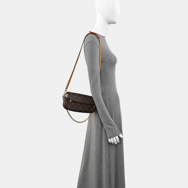 IVY Monogram Coated Canvas Brown