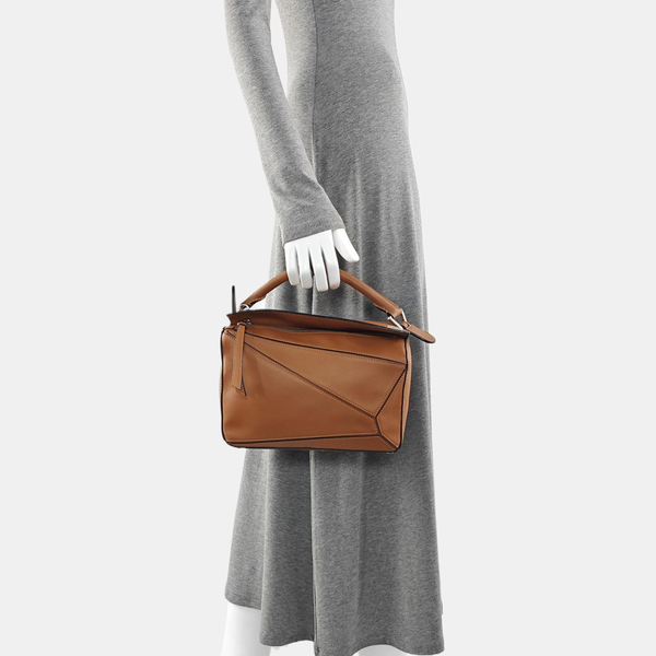 Puzzle Small Calfskin Brown