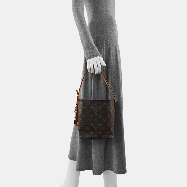 ALL IN BB Monogram Coated Canvas Brown