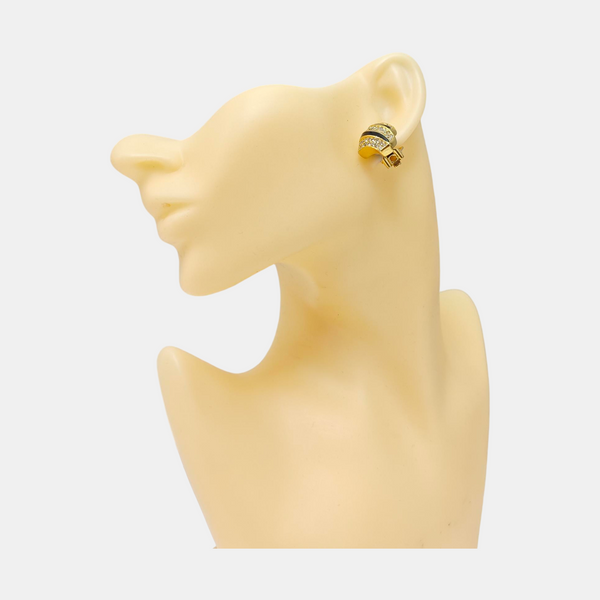 Metal Gold Clip On Earrings