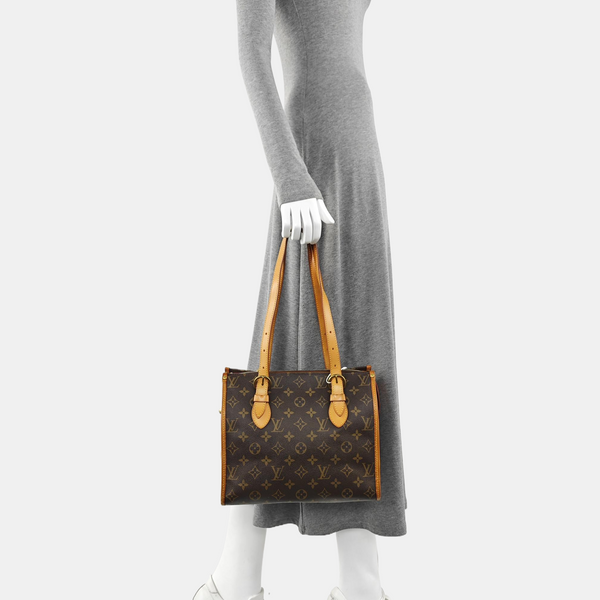 POPINCOURT Monogram Coated Canvas Brown