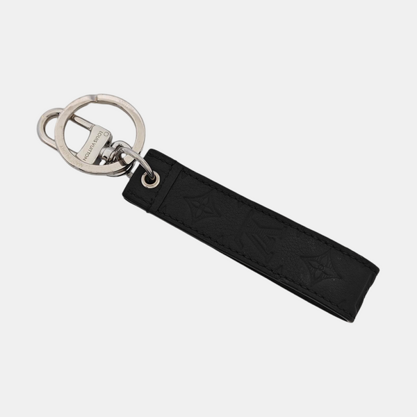 Leather Bag Charm Black