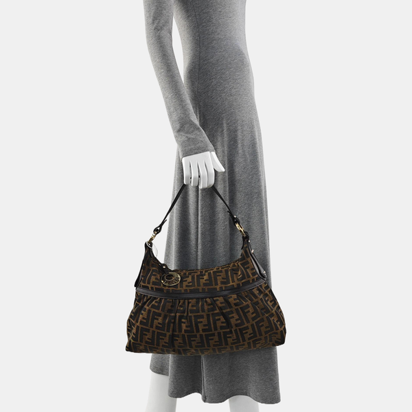 Canvas Top Handle Bag Brown