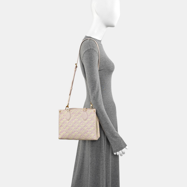 ONTHEGO PM Monogram Calfskin Pink