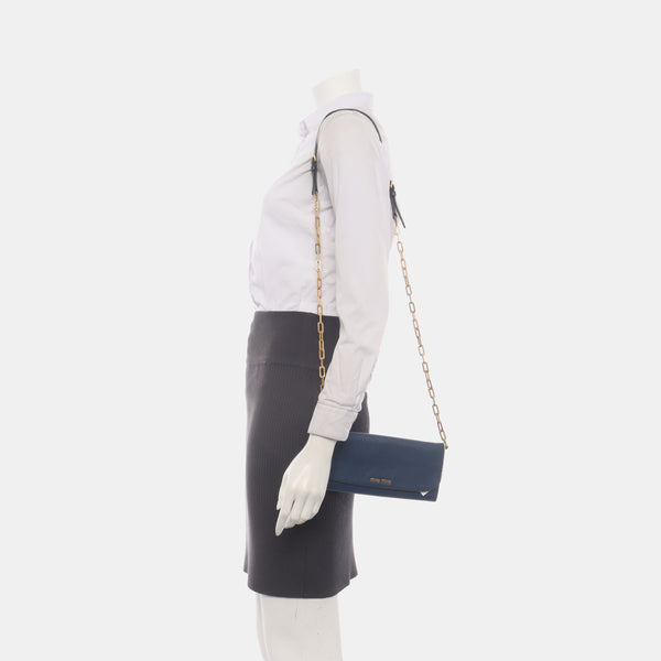 Miu Délice Calfskin Blue