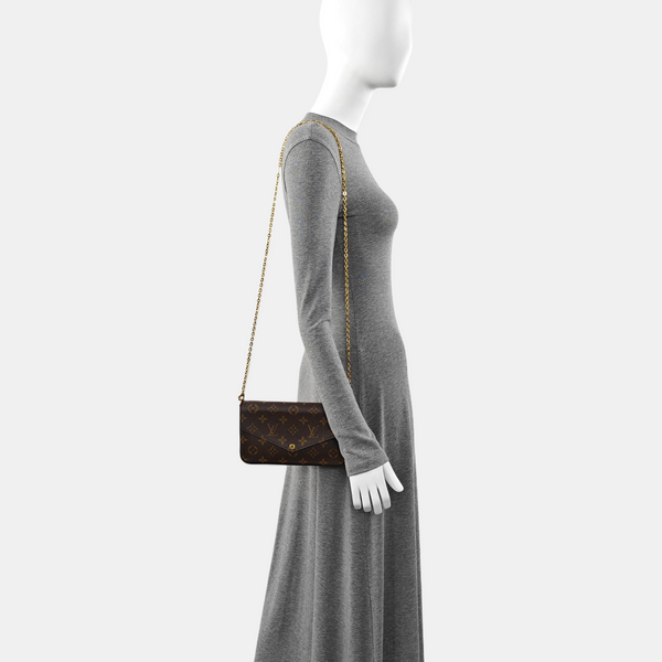 FÉLICIE Monogram Coated Canvas Brown