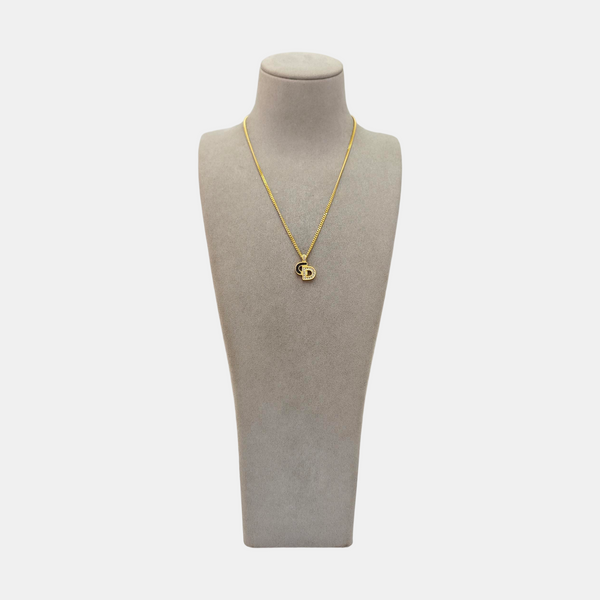 Petit CD Metal Gold Necklace
