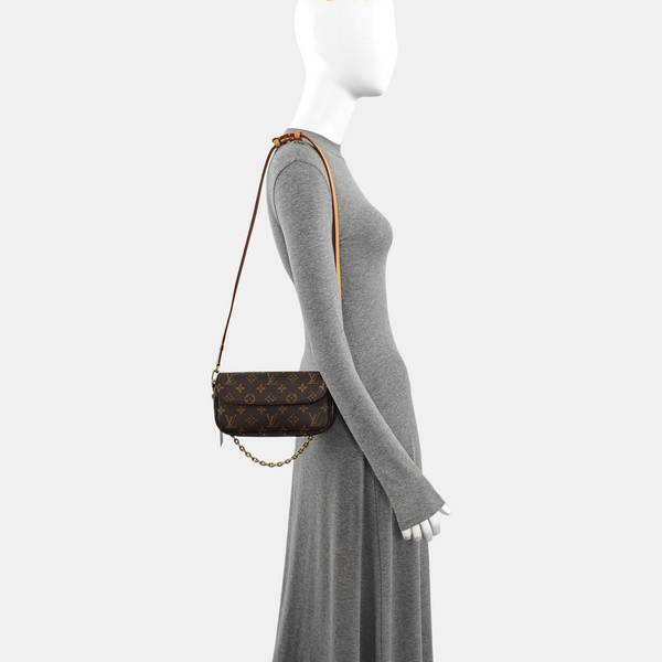 IVY Monogram Coated Canvas Brown