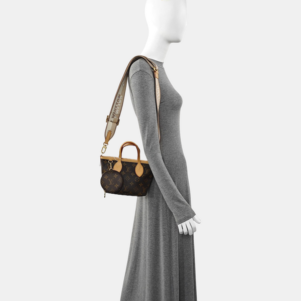 NEVERFULL BB Monogram Coated Canvas Brown