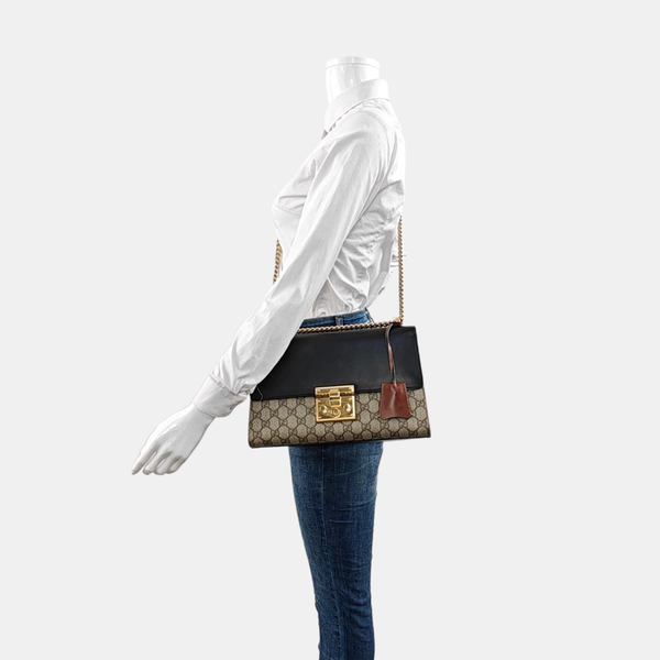 Authenticated pre-owned Padlock Medium Monogram Coated Canvas Multicolor - Shoulder Bag at Looply