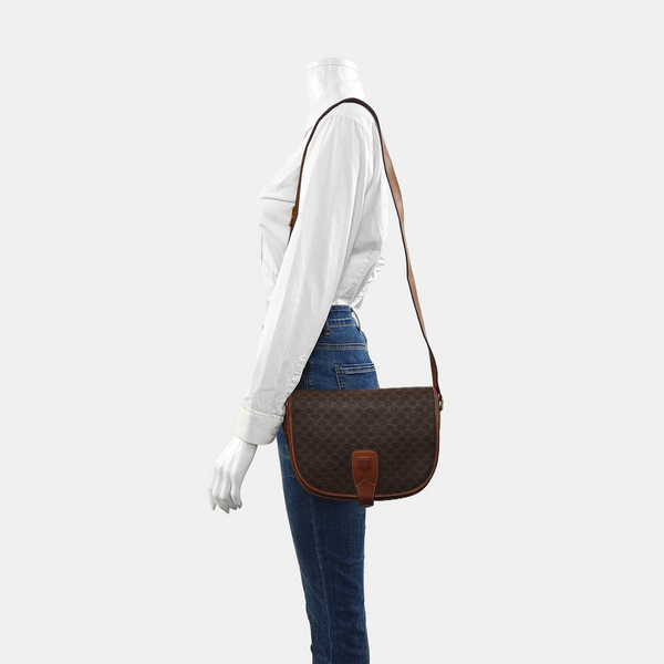 MACADAM CLUTCHES Coated Canvas Brown
