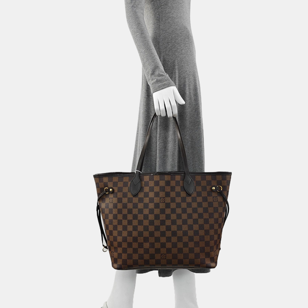 NEVERFULL MM Damier Ebene Coated Canvas Brown