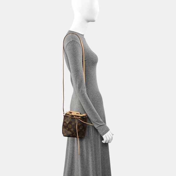 NÉONOÉ Nano Monogram Coated Canvas Brown