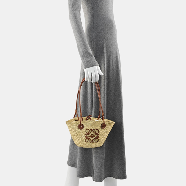 Straw Top Handle Bag Beige
