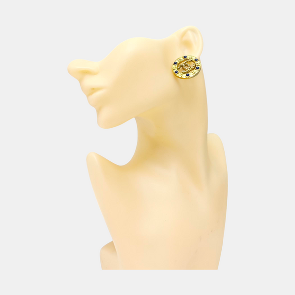 Metal Gold Stud Earrings