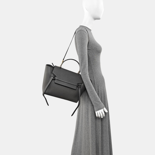 BELT Mini Calfskin Gray