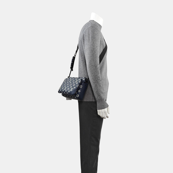 DUO Monogram Calfskin Blue
