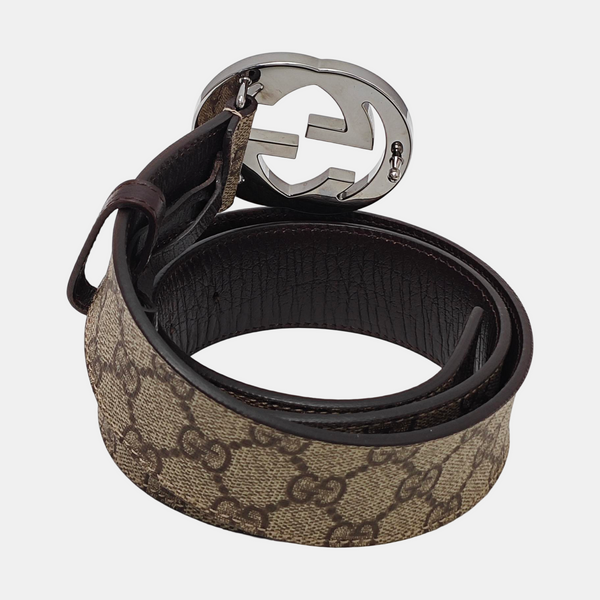 Leather Belt Beige