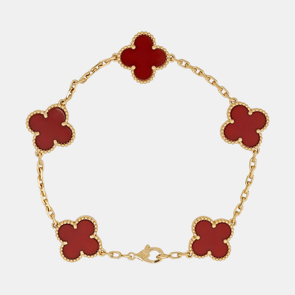 Vintage Alhambra 18k Gold Bracelet