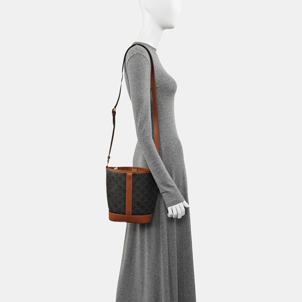 TRIOMPHE CANVAS Small Coated Canvas Brown