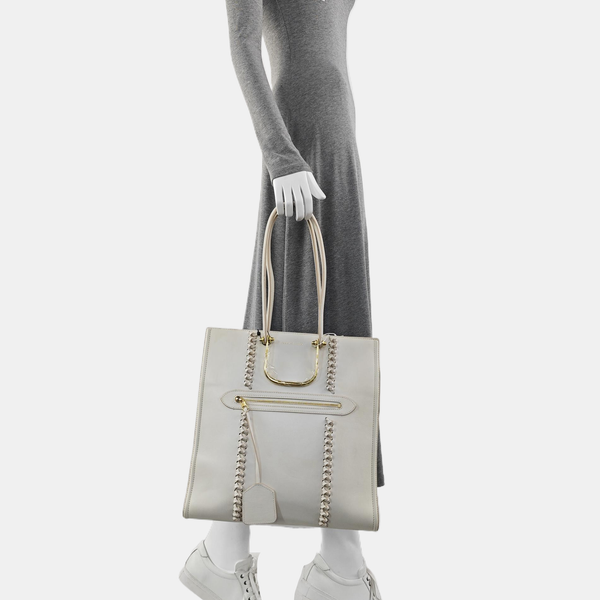 Calfskin Tote Bag White