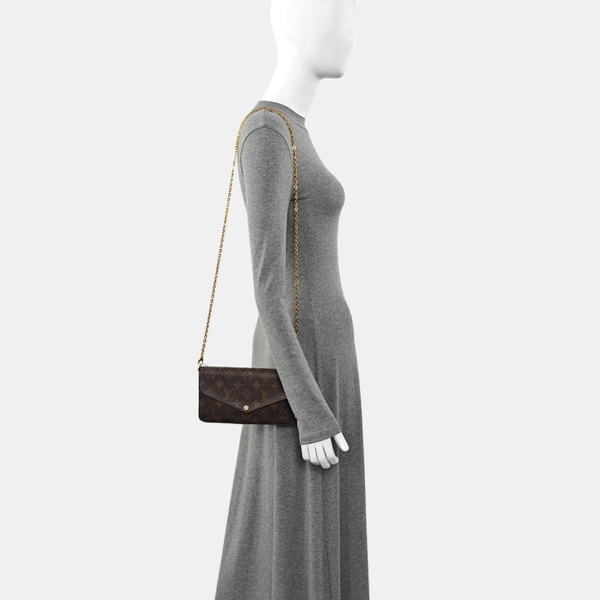 FÉLICIE Monogram Coated Canvas Brown