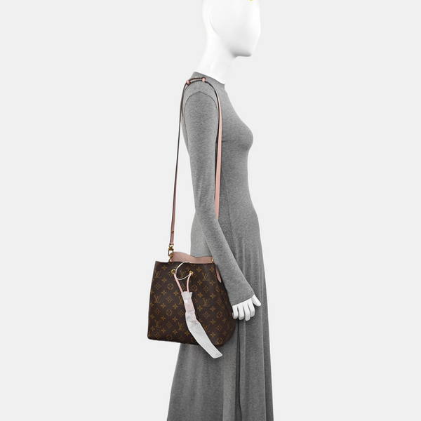 NÉONOÉ MM Monogram Coated Canvas Brown