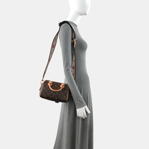 SPEEDY 20 Monogram Coated Canvas Brown