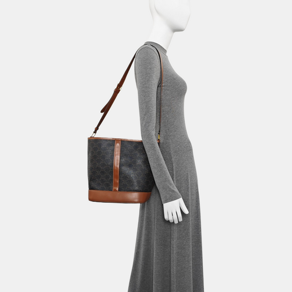TRIOMPHE CANVAS Small Coated Canvas Brown