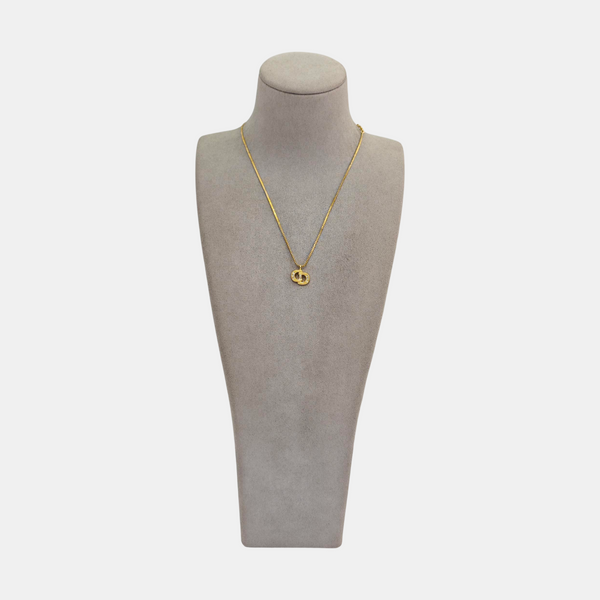 Petit CD Metal Gold Necklace