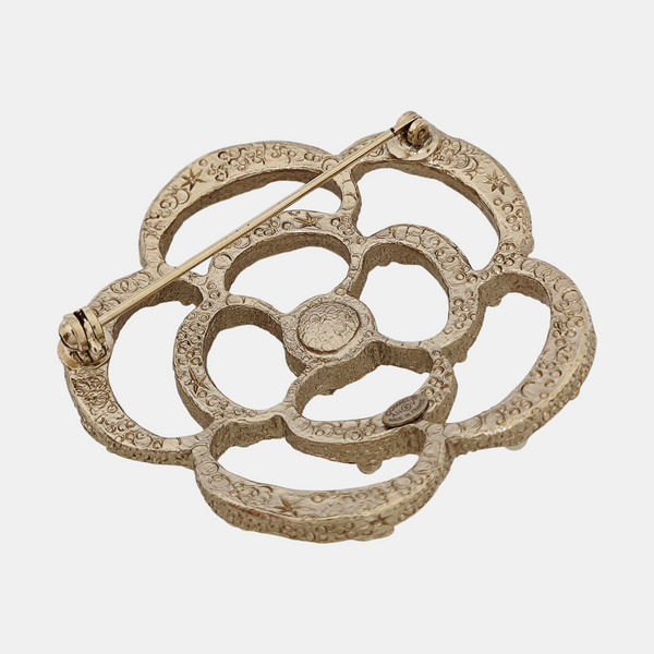 Metal Gold Brooch