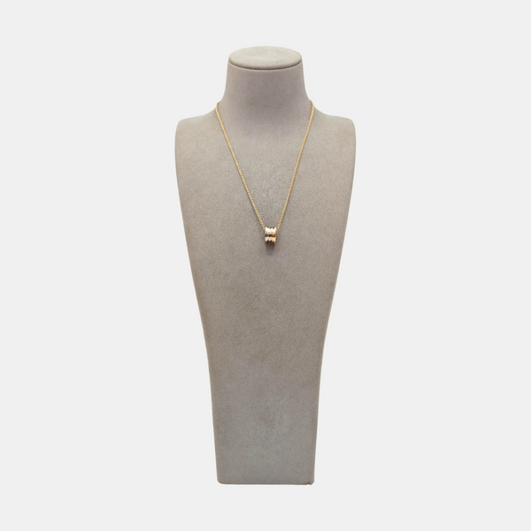 B.ZERO1 18k White Gold Rose Gold Necklace