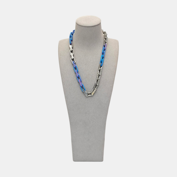 MONOGRAM CHAIN Metal Silver Necklace