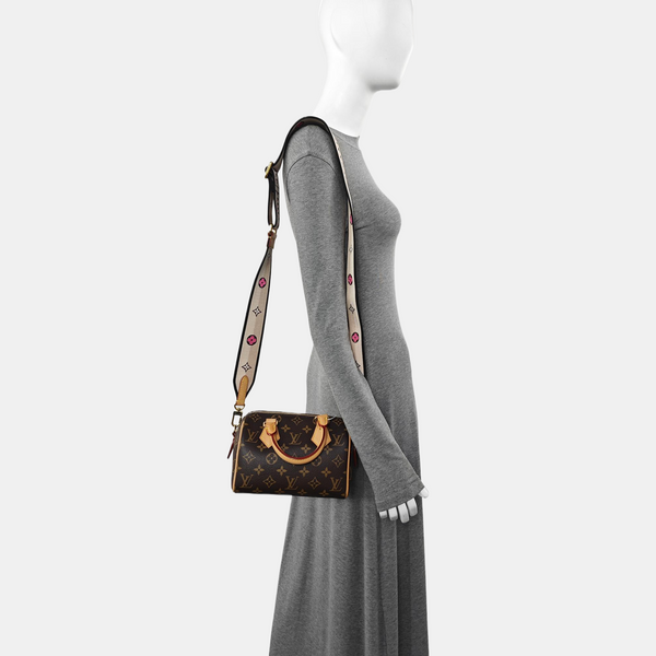 SPEEDY 20 Monogram Coated Canvas Brown