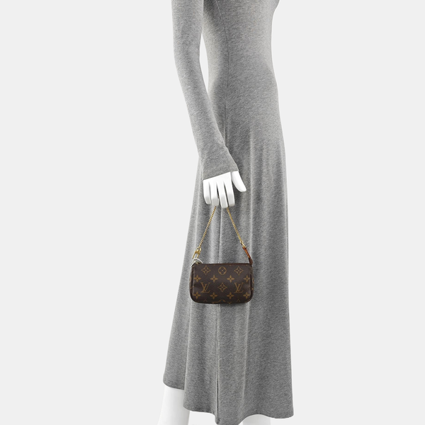 ACCESSOIRES Mini Monogram Coated Canvas Brown