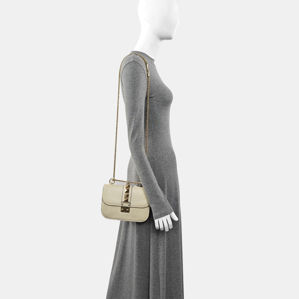 Glam Mini Calfskin Beige