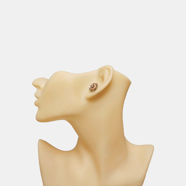 Metal Gold Stud Earrings