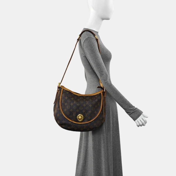 TULUM Monogram Coated Canvas Brown