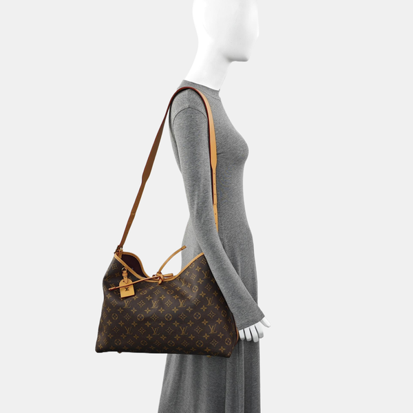 CARRYALL MM Monogram Coated Canvas Brown