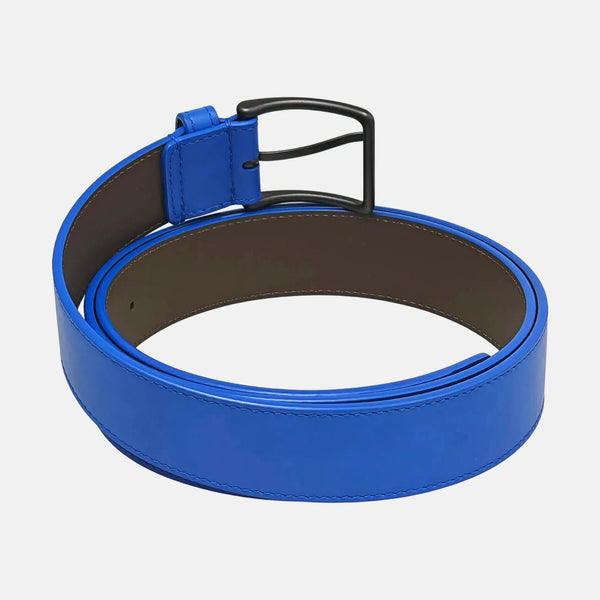 Leather Belt Blue