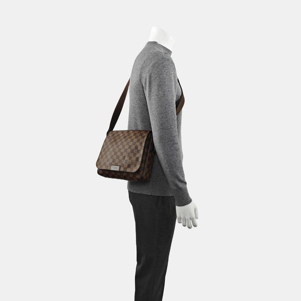 BROOKLYN Damier Ebene Coated Canvas Brown