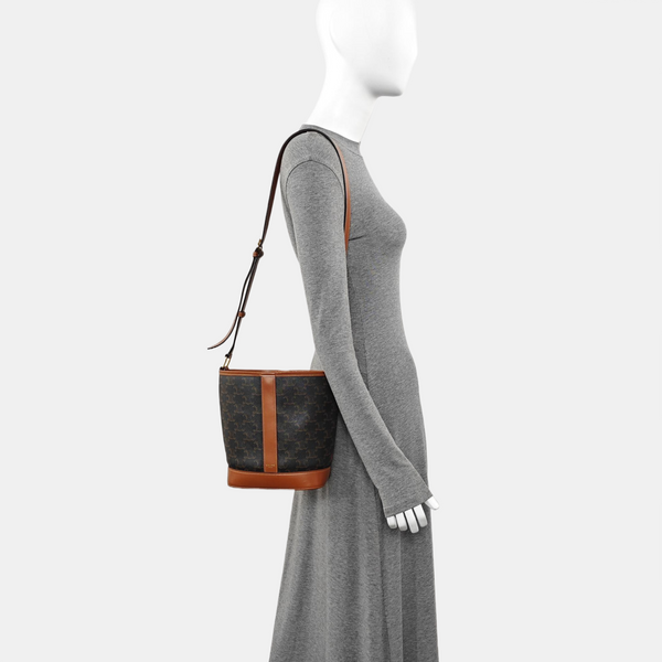 TRIOMPHE CANVAS Small Coated Canvas Brown