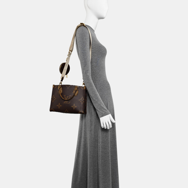 ONTHEGO PM Monogram Coated Canvas Brown
