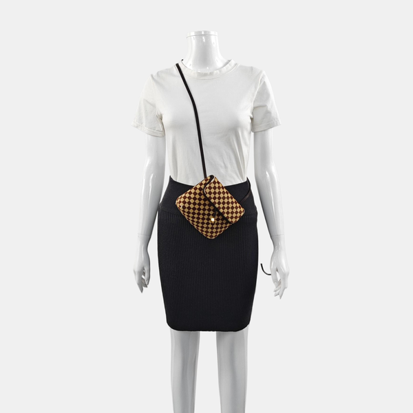 GAZELLE Damier Ebene Horsehair Brown