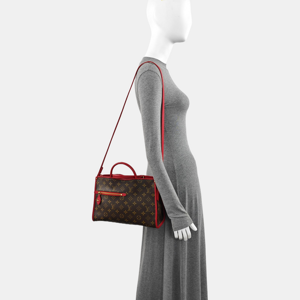 POPINCOURT PM Monogram Coated Canvas Brown
