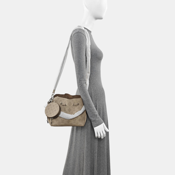 BELLA Monogram Calfskin Gray