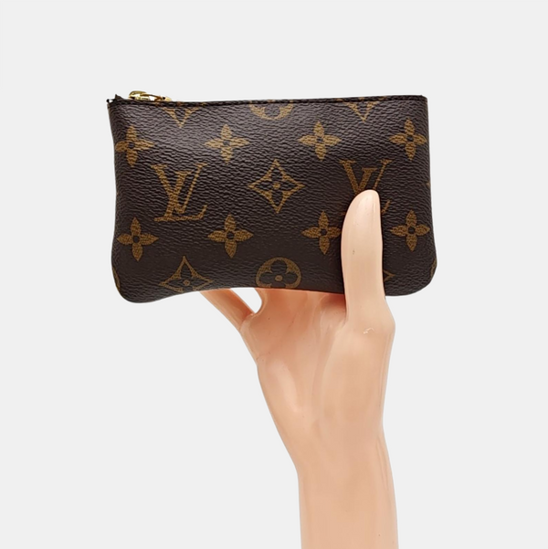 Monogram Coated Canvas Coin Purse Brown