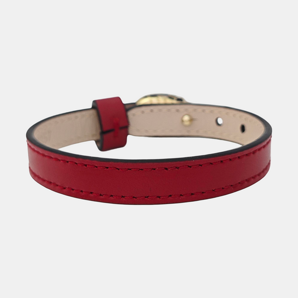 SERPENTI Leather Red Bangle
