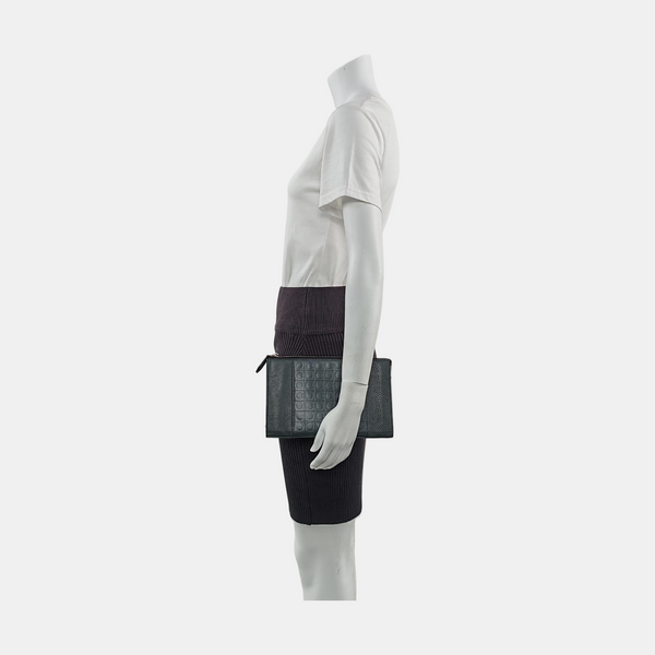 Gancini Calfskin Gray