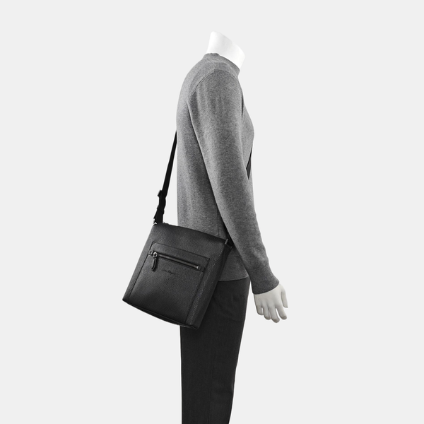 Calfskin Shoulder Bag Black